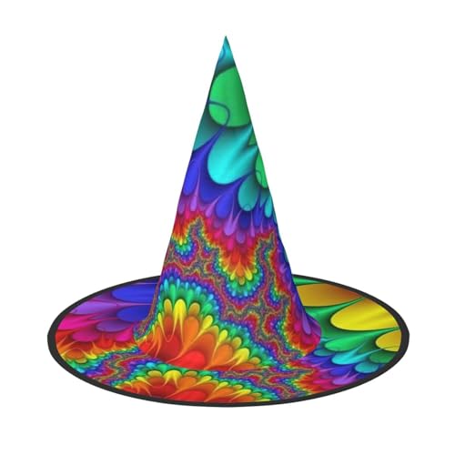 sttung Halloween-Hexenhut mit hellem Farbdruck, Oxford-Stoff, faltbar, für Party/Karneval/Maskerade sttung Halloween-Hexenhut mit hellem Farbdruck, Oxford-Stoff, faltbar, für Party/Karneval/Maskerade von sttung