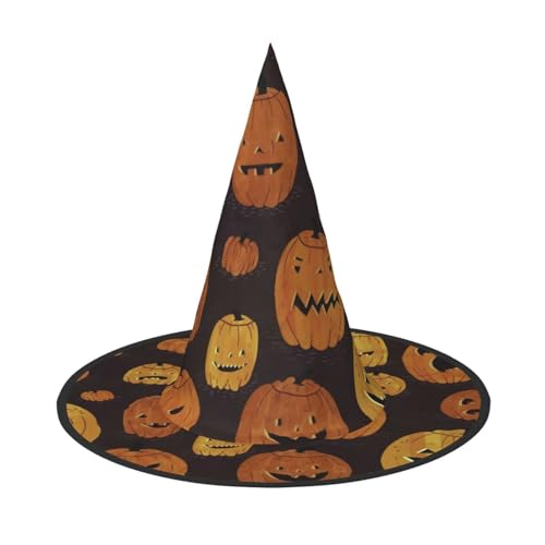 sttung Halloween Kürbis Druck Halloween Hexenhut Oxford Tuch faltbar für Party/Karneval/Maskerade sttung Halloween Kürbis Druck Halloween Hexenhut Oxford Tuch faltbar für Party/Karneval/Maskerade von sttung