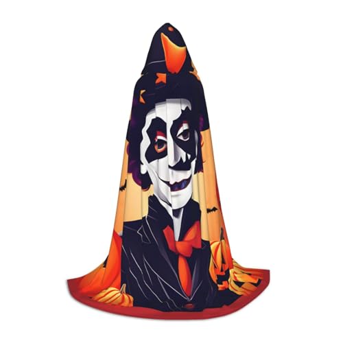 sttung Happy Halloween Kapuzenumhang mit Volldruck, ohne Reißverschluss und Fliege, Halloween, Cosplay, Comic Con sttung Happy Halloween Kapuzenumhang mit Volldruck, ohne Reißverschluss und Fliege, Halloween, Cosplay, Comic Con von sttung