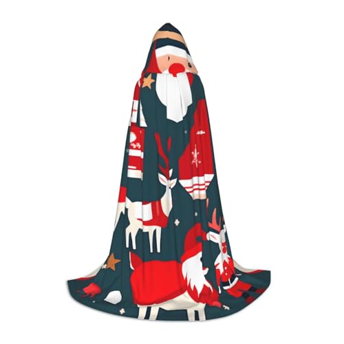 sttung Kapuzenumhang mit Aufdruck "Merry Christmas", ohne Reißverschluss und Fliege, Halloween, Cosplay, Comic Con sttung Kapuzenumhang mit Aufdruck "Merry Christmas", ohne Reißverschluss und Fliege, Halloween, Cosplay, Comic Con von sttung