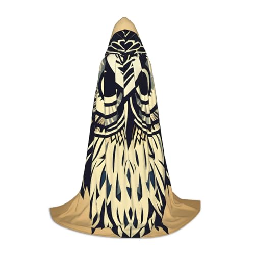 sttung Kapuzenumhang mit süßem Eulen-Druck, ohne Reißverschluss und Fliege, Halloween, Cosplay, Comic Con sttung Kapuzenumhang mit süßem Eulen-Druck, ohne Reißverschluss und Fliege, Halloween, Cosplay, Comic Con von sttung