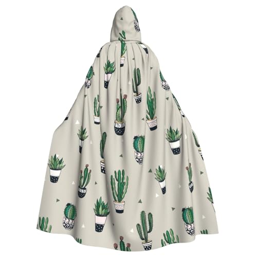 sttung Umhang mit Kapuze für Erwachsene, Kaktus-Druck, Karneval, Hexenumhang, Kostüme, Party sttung Umhang mit Kapuze für Erwachsene, Kaktus-Druck, Karneval, Hexenumhang, Kostüme, Party von sttung
