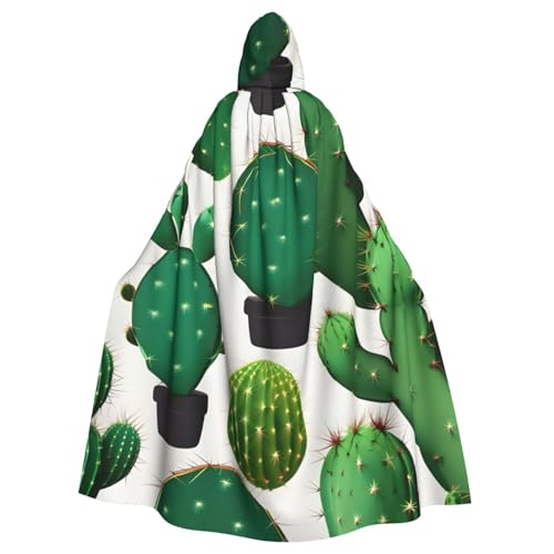 sttung Umhang mit Kapuze für Erwachsene, Kaktus-Druck, Karneval, Hexenumhang, Kostüme, Party sttung Umhang mit Kapuze für Erwachsene, Kaktus-Druck, Karneval, Hexenumhang, Kostüme, Party von sttung