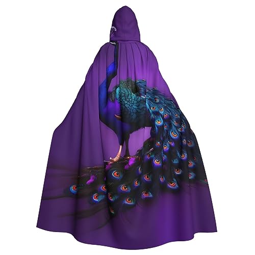 sttung Umhang mit Kapuze für Erwachsene, Motiv: violetter Pfau, für Cosplay, Karneval, Hexenumhang, Kostüme, Party sttung Umhang mit Kapuze für Erwachsene, Motiv: violetter Pfau, für Cosplay, Karneval, Hexenumhang, Kostüme, Party von sttung