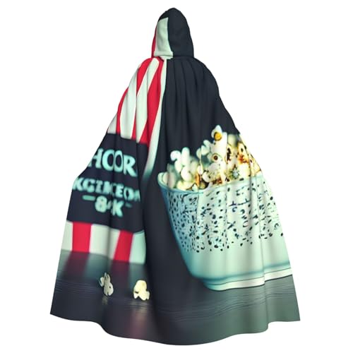 sttung Umhang mit Kapuze für Erwachsene, mit Schindeln und Popcorn-Druck, Cosplay, Karneval, Hexenumhang, Kostüme, Party sttung Umhang mit Kapuze für Erwachsene, mit Schindeln und Popcorn-Druck, Cosplay, Karneval, Hexenumhang, Kostüme, Party von sttung