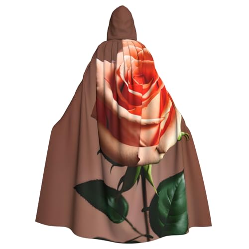 sttung Umhang mit Kapuze und Rosen-Aufdruck, für Erwachsene, Karneval, Hexenumhang, Kostüme, Party sttung Umhang mit Kapuze und Rosen-Aufdruck, für Erwachsene, Karneval, Hexenumhang, Kostüme, Party von sttung