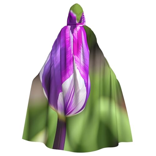 sttung Umhang mit Kapuze und Tulpenmotiv, für Erwachsene, Karneval, Hexenumhang, Kostüme, Party sttung Umhang mit Kapuze und Tulpenmotiv, für Erwachsene, Karneval, Hexenumhang, Kostüme, Party von sttung
