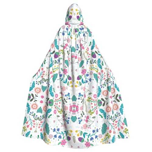 sttung Umhang mit farbigen Kritzelei-Blumen, für Erwachsene, Karneval, Hexenumhang, Kostüme, Party sttung Umhang mit farbigen Kritzelei-Blumen, für Erwachsene, Karneval, Hexenumhang, Kostüme, Party von sttung