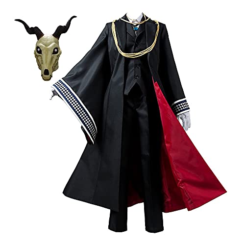 sujinxiu The Ancient Magus' Bride Anime Uniform Outfits Chise Hatori/Elias Ainsworth Cosplay Kostüm Anzug Mantel für Halloween von sujinxiu