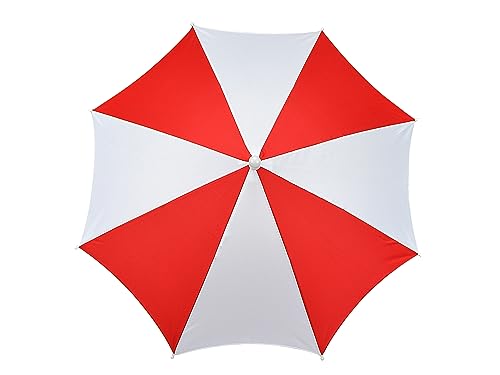 sumrica Magischer Regenschirm/Sonnenschirm, Zaubertricks, erscheinen/verschwindende Magie, Bühnenillusion, Comedy-Requisiten, Magier, Zubehör (L40 cm) (rot und weiß, 5 Stück) von sumrica