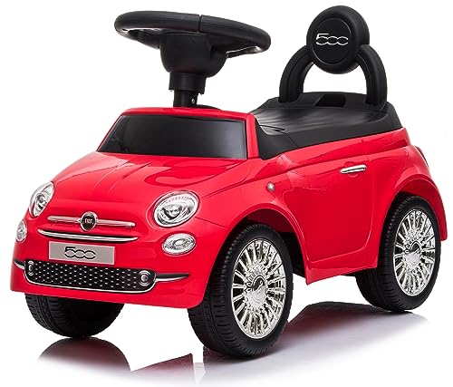 Rutschauto ab 1 Jahr, Bobbycar, Kinderauto, Baby Auto, Lauflernhilfe mit Hupe und Motorengeräuschen (Rot) von sun baby