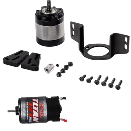 sunmin 550 Gebürsteter Motor Wasserdicht 12T mit 1: 5 Untersetzungsschaltung für 1/14 Anhänger 1/10 RC Auto Crawler Axial SCX10 TRX4 Ersatzteile von sunmin