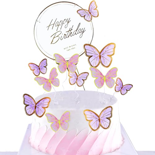 Sunnilly 41 Stück Schmetterling Torten Deko - 3D Cupcake Topper für Weihnachten, Geburtstag und Party Sunnilly 41 Stück Schmetterling Torten Deko - 3D Cupcake Topper für Weihnachten, Geburtstag und Party von sunnilly
