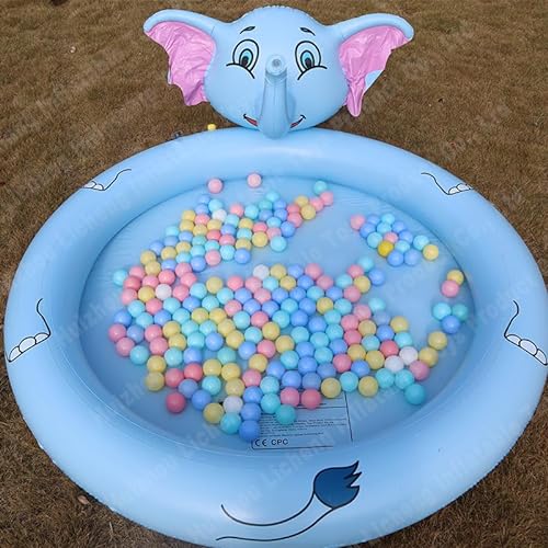 suokoun 160CM Splash Pad, Wasserspielzeug Kinder Outdoor, Sommer Garten Wasserspielzeug für Baby, Kinder, Hund und Haustiere - Extra Großes Splash-Pad von suokoun