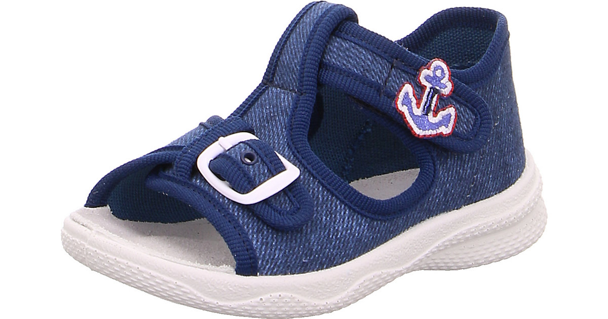 Baby Hausschuhe POLLY WMS Weite M4 atlantikblau Gr. 19 Jungen Baby Baby Hausschuhe POLLY WMS Weite M4 atlantikblau Gr. 19 Jungen Baby von Superfit