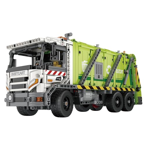 suradara Müllpressfahrzeug – Großer 1.468-teiliger dynamischer Müllwagen-Bausatz für Technikbegeisterte und Jugendliche, Katastropheneinsatz- & Sonderfahrzeug-Bausatz, Mechanische Baureihe 22022 suradara Müllpressfahrzeug – Großer 1.468-teiliger dynamischer Müllwagen-Bausatz für Technikbegeisterte und Jugendliche, Katastropheneinsatz- & Sonderfahrzeug-Bausatz, Mechanische Baureihe 22022 von suradara