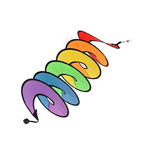susiodeu Windspiele, Regenbogen Twirler, Bunte Für Twister farbige Flaggen, hängende Dekorationen für den Außenbereich, Camping Zubehör für den Innenhof von susiodeu