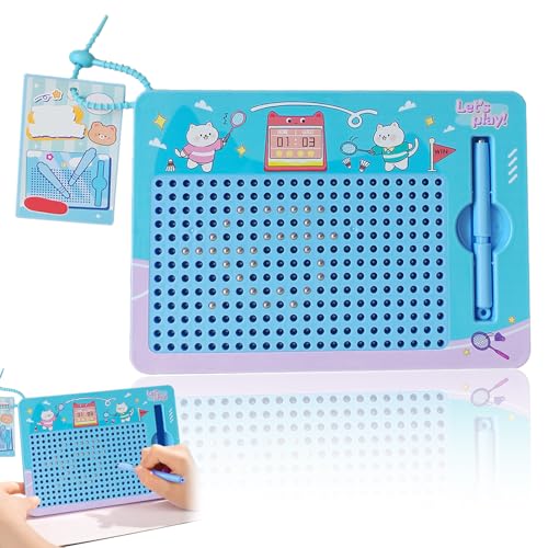svpfuo Magnetspiel, Magnettafel Kinder, Magnetische Zeichentafel, Eulenform, 13 X 13 X 1.2 cm, Bildungsspielzeug für Kinder und Magnetische Spiele, Geeignet für Schule und Familie (C) von svpfuo