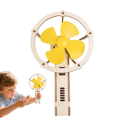 Elektrisches Ventilatorspielzeug | Lernspielzeug Holzlüfter Bausatz | Wissenschaftliches Spielzeug Zusammenbau Elektrischen Ventilators | Pädagogisches Montageset Experimentieraktivität Für Geburtstag von syayw