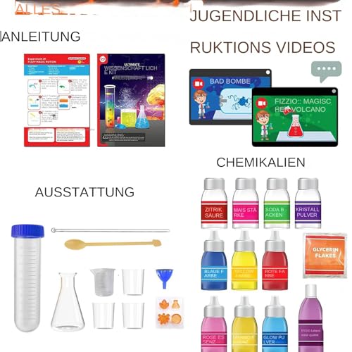 Kids Science Kit - PP Science Experiment Kit | Interaktive Labor -Kits Für Laborgebrauch | Pädagogische STEM -Projektbox Für Mädchen, Kinder, Schulen, Labor, Wissenschaftliche Konzepte Kids Science Kit - PP Science Experiment Kit | Interaktive Labor -Kits Für Laborgebrauch | Pädagogische STEM -Projektbox Für Mädchen, Kinder, Schulen, Labor, Wissenschaftliche Konzepte von syayw