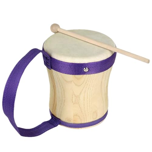 Lustiges Musikinstrument mit Trommelstock – tragbare Handtrommel, Musikspielzeug für Erwachsene und Bühnenauftritte, Handtrommel von syayw