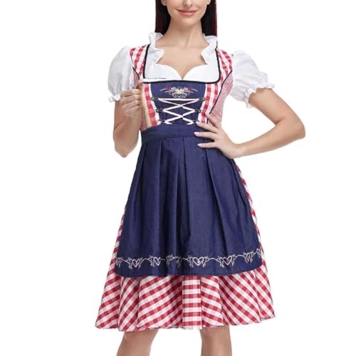 Oktoberfest Kostüme Frauen | Deutsches Bayerisches Kostümkleid - Traditionelles Dirndl -Outfit Für Bierfestival, Cosplay -Partykleidung, Volkskarnevalkleid, Bayerische Dienstmädchen -Outfits Für Erwac Oktoberfest Kostüme Frauen | Deutsches Bayerisches Kostümkleid - Traditionelles Dirndl -Outfit Für Bierfestival, Cosplay -Partykleidung, Volkskarnevalkleid, Bayerische Dienstmädchen -Outfits Für Erwac von syayw