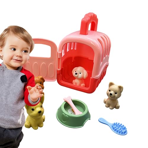 Pet Care Cage Play Set - PP -Pflegespielzeug | 8pcs Pädagogische Vor, Spiele Hunde | Animal Dolls Tun So, Als Würde Man Für & Mädchen Im Alter Von 3 Jahren Haustier Spielen, Im Freien, Im Innen Pet Care Cage Play Set - PP -Pflegespielzeug | 8pcs Pädagogische Vor, Spiele Hunde | Animal Dolls Tun So, Als Würde Man Für & Mädchen Im Alter Von 3 Jahren Haustier Spielen, Im Freien, Im Innen von syayw
