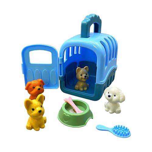 Pet Care Cage Play Set - PP -Pflegespielzeug | 8pcs Pädagogische Vor, Spiele Hunde | Animal Dolls Tun So, Als Würde Man Für & Mädchen Im Alter Von 3 Jahren Haustier Spielen, Im Freien, Im Innen Pet Care Cage Play Set - PP -Pflegespielzeug | 8pcs Pädagogische Vor, Spiele Hunde | Animal Dolls Tun So, Als Würde Man Für & Mädchen Im Alter Von 3 Jahren Haustier Spielen, Im Freien, Im Innen von syayw