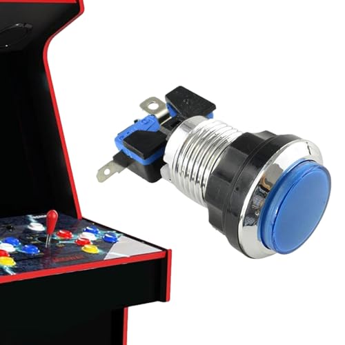 Spielekonsolentaste – LED-Arcade-LED-Taste, runder für die Spielmaschine, Drucktaste der Spielkonsole für Erwachsene, Jugendliche, und Mädchen Spielekonsolentaste – LED-Arcade-LED-Taste, runder für die Spielmaschine, Drucktaste der Spielkonsole für Erwachsene, Jugendliche, und Mädchen von syayw