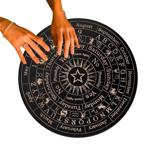 Spirit Board -Pendel - Holzbrief Oracle Disc | Metaphysische Botschaft Wahrscheinlichkeitsspiel Für Anfängerfamiliengebrauch | Okkultes -Werkzeug Für Spirituelle Führung Metaphysische Kommunikat Spirit Board -Pendel - Holzbrief Oracle Disc | Metaphysische Botschaft Wahrscheinlichkeitsspiel Für Anfängerfamiliengebrauch | Okkultes -Werkzeug Für Spirituelle Führung Metaphysische Kommunikat von syayw