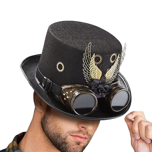 Viktorianischer Steampunk-Hut – Gothic Vintage für die Veranstaltung der Anziehshow | Kostüm Party Top Cap | Hektons Mode Retro Steampunk für Festivalveranstaltungen von syayw
