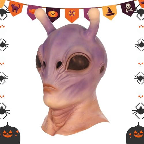 syayw Außerirdische Masque Kostüme | Originelle Neuheitsmaske - 3D Realistisches Design Kostümzubehör für Cosplay Bühne Karneval Halloween Horrorhaus syayw Außerirdische Masque Kostüme | Originelle Neuheitsmaske - 3D Realistisches Design Kostümzubehör für Cosplay Bühne Karneval Halloween Horrorhaus von syayw