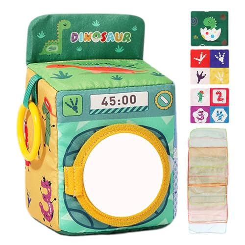 syayw Baby Tissue Box Toy, Baby Tissue Box - Cartoon Waschmaschine Form Crinkle Paper - Kinder frühes Lernen Playset Soft Kautköder -Tissue -Box Sensorisches Spielzeug für Mädchen syayw Baby Tissue Box Toy, Baby Tissue Box - Cartoon Waschmaschine Form Crinkle Paper - Kinder frühes Lernen Playset Soft Kautköder -Tissue -Box Sensorisches Spielzeug für Mädchen von syayw