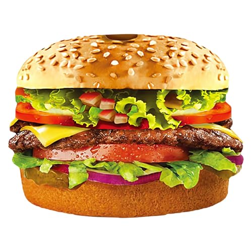 syayw Cosplay -Kostüm - Halloween Hamburger Verkleidung | Halloween Hamburger Kostüm | Lustige Und Kreative Kleidung Für Männer, Bewegungsfreiheit Abende, Rollenspiele, Karneval von syayw