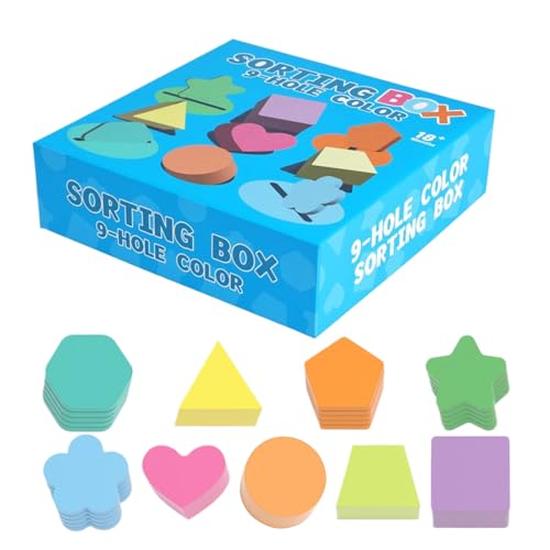 syayw Farben Sortierspiel Für Kleinkinder | 9-Fach Steckspiel Holz Formen & Farben Sortierspiel - Interaktives Lernspielzeug Für Und Mädchen Ab 1 Jahr syayw Farben Sortierspiel Für Kleinkinder | 9-Fach Steckspiel Holz Formen & Farben Sortierspiel - Interaktives Lernspielzeug Für Und Mädchen Ab 1 Jahr von syayw