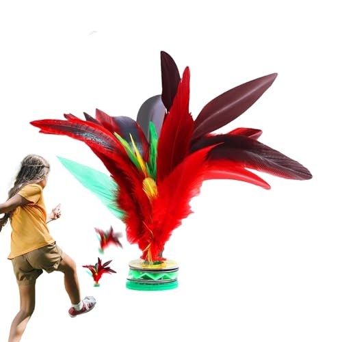syayw Jianzi Shuttlecock, Kick Shuttlecock Bunte Feder - Sportausrüstung Für Innenspiele Im Freien, Fußspielzeugspiel Für Das School Park Yard syayw Jianzi Shuttlecock, Kick Shuttlecock Bunte Feder - Sportausrüstung Für Innenspiele Im Freien, Fußspielzeugspiel Für Das School Park Yard von syayw