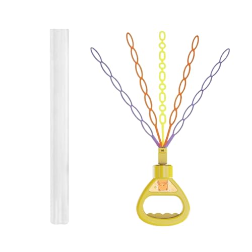 syayw Kinder Seifenblasenstab - 32-Loch Blasring für Kinder,Interaktives Fünf-Krallen-Spielzeug Handheld Blasenmacher Für Vorschulmädchen Familie Indoor Outdoor Picknick Camping Spielplatz von syayw