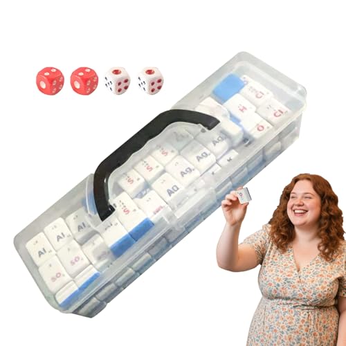 syayw Mahjong -Spiel - Chemisches Elements Spiel | ABS Strategiespiel | 136 Bildungsspielzeug Mit Symbolen Chemischer Elemente Für Familie Und Freunde syayw Mahjong -Spiel - Chemisches Elements Spiel | ABS Strategiespiel | 136 Bildungsspielzeug Mit Symbolen Chemischer Elemente Für Familie Und Freunde von syayw