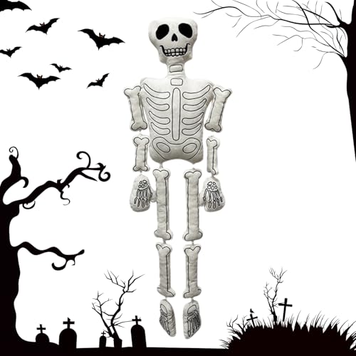 syayw Plüschschädel - 37 -Zoll -Skelettfiguren Plüsch | PP Baumwollskelett Plüsch Kissen Haunt House Ornamente für Halloween -Bedürfnisse, Plüschregaldekorationen, Freunde Familie syayw Plüschschädel - 37 -Zoll -Skelettfiguren Plüsch | PP Baumwollskelett Plüsch Kissen Haunt House Ornamente für Halloween -Bedürfnisse, Plüschregaldekorationen, Freunde Familie von syayw