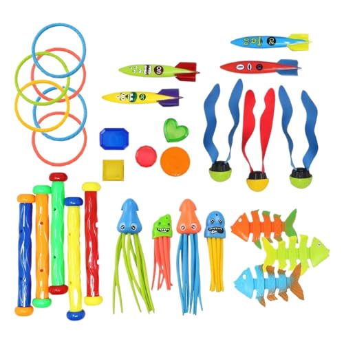 syayw Pool -Tauchspielzeug - 30 Stück Swimming Pool Dive Sticks | Schwimmkinder Tauchstöcke | Multiplayer Buntes Tauchspielzeugset für Garten, Familienspaß, Pool, Schwimmunterricht syayw Pool -Tauchspielzeug - 30 Stück Swimming Pool Dive Sticks | Schwimmkinder Tauchstöcke | Multiplayer Buntes Tauchspielzeugset für Garten, Familienspaß, Pool, Schwimmunterricht von syayw