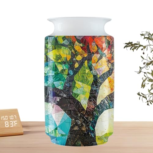 syayw Puzzle Vase Für Erwachsene,3D-Puzzle Für Erwachsene Vase - Modellbausatz Zur Dekoration Für Herausfordernde Und Entspannende Aktivitäten Kreatives Geschenk Für Frauen Geburtstag Muttertag von syayw