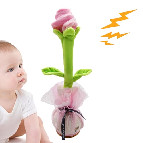 syayw Tanzblumenspielzeug - tragbares Wrackgle Singing Plüschblumen | Lustiges pädagogisches Musikspielzeug | Interaktives Rose -Musikinstrument, USB -Ladung für Babys Mädchen syayw Tanzblumenspielzeug - tragbares Wrackgle Singing Plüschblumen | Lustiges pädagogisches Musikspielzeug | Interaktives Rose -Musikinstrument, USB -Ladung für Babys Mädchen von syayw