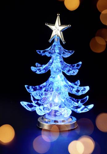 Sygonix SY-4722058 Weihnachtsbaum RGB Durchsichtig, Silber von sygonix