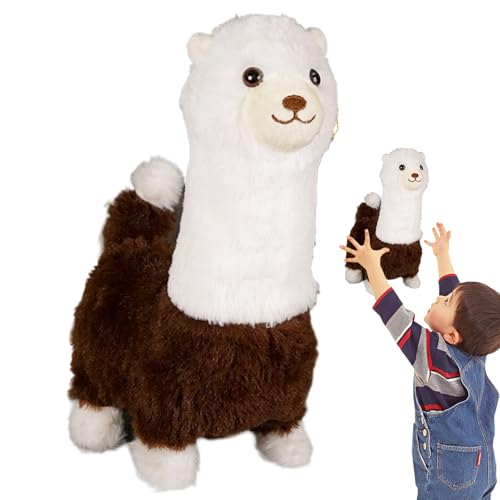 Alpaka Stoffed Animal | Lama Plüschspielzeug, Walking Plüsch, Elektrisches Walking & Belling Lama Plüschspielzeug | Weiche Samt Tierkissen Geschenk Für Mädchen Kinder Geburtstag Weihnachten Osterbettz von szaluyk