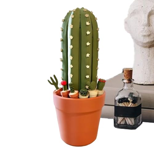 Cactus Chess Board Set - Portable 3D Printed Roll Up Chess Boards | Cactus -Schach -Set für Wohnkultur, Party Family Travel Desktop Office -Buchhandlung, lustiges Tabletop -Spiel für Erwachsene, Anfän von szaluyk