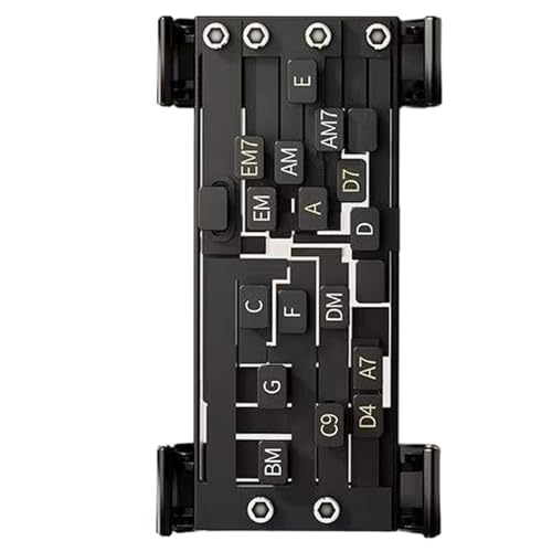 Guitar Chord Trainer - Guitar Learning Aid Accessoires | Linkshänder Gitarrenakkordtrainer | Guitar Aid Assisted Tool | Gitarrenunterrichtspraxis Hilfe | Gitarrenlernsystem Für Familien Erwachsene Kin von szaluyk