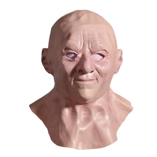 Halloween Old Man Maske, die ältere Old Kopfbedeckung Realistisches Silikon Maskerade Vollköpfe knifflige Requisiten, Halloween Kopfschmuck echte menschliche Horror Perücken -Party -Requisiten Ko Halloween Old Man Maske, die ältere Old Kopfbedeckung Realistisches Silikon Maskerade Vollköpfe knifflige Requisiten, Halloween Kopfschmuck echte menschliche Horror Perücken -Party -Requisiten Ko von szaluyk