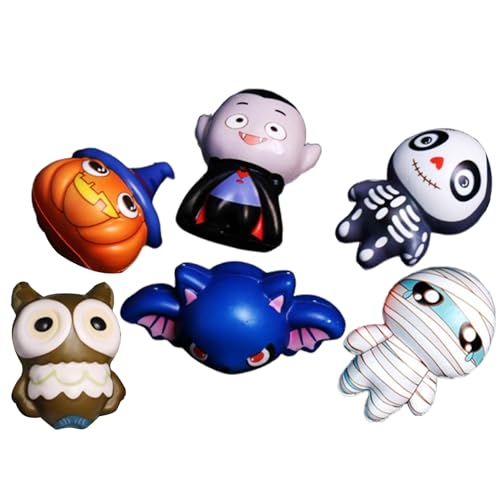 Halloween Squeeze Ball - Spannungsfreigabe Spielzeug, sensorischer Zappel Ball | Soft langsam aufstrebende matschige, Regenbogenfarbe, die Spaß für Mädchen Halloweens, 6 -Pack -Squeeze -Bälle f Halloween Squeeze Ball - Spannungsfreigabe Spielzeug, sensorischer Zappel Ball | Soft langsam aufstrebende matschige, Regenbogenfarbe, die Spaß für Mädchen Halloweens, 6 -Pack -Squeeze -Bälle f von szaluyk