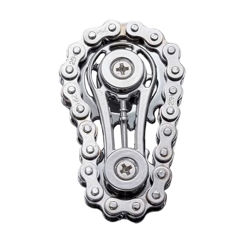 Kettenausrüstspinner Fidget | Chaiin Kettenrad Roller Toy | Taschengröße Stressabbauwerkzeug | Cooles Gadget für Männer, Erwachsene, Kinder, Jugendliche, , Freund | Langlebiger, tragbarer von szaluyk
