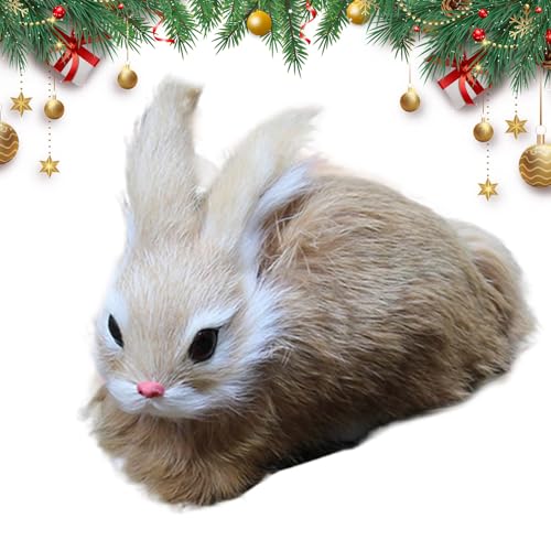 Plüschtier Hase - Kuscheliges Plüsch Kaninchen Spielzeug Für Kinder - Kuschelhasen Modell Sammelfigur Deko Für Couch Bett Wohnzimmer Schlafzimmer von szaluyk